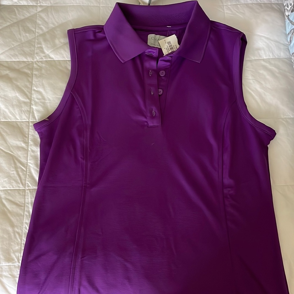 Ladies Chase 54 purple golf/tennis sleeveless top bnwt size S